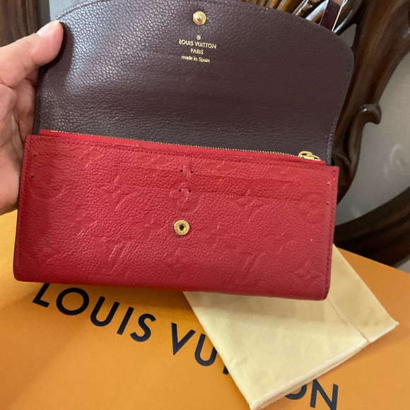 Louis Vuitton  Red Impreinte  wallet - Picture 3 of 7